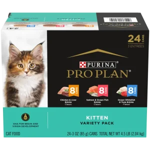Pro Plan Development Kitten Wet Cat Food Variety Pack 24 Count