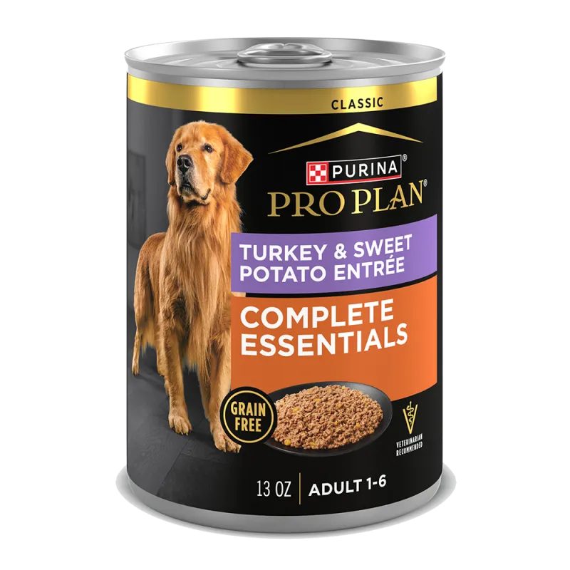 Pro Plan Adult Complete Essentials Grain Free Turkey & Sweet Potato Entrée Classic Wet Dog Food