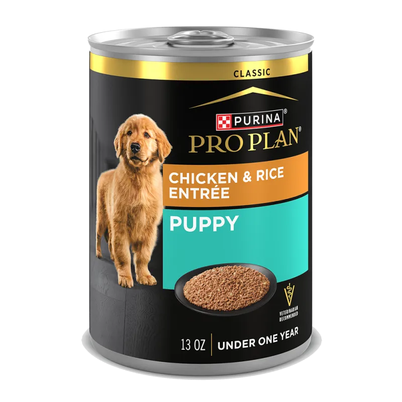 Pro Plan Puppy Chicken & Rice Entrée Classic Wet Dog Food