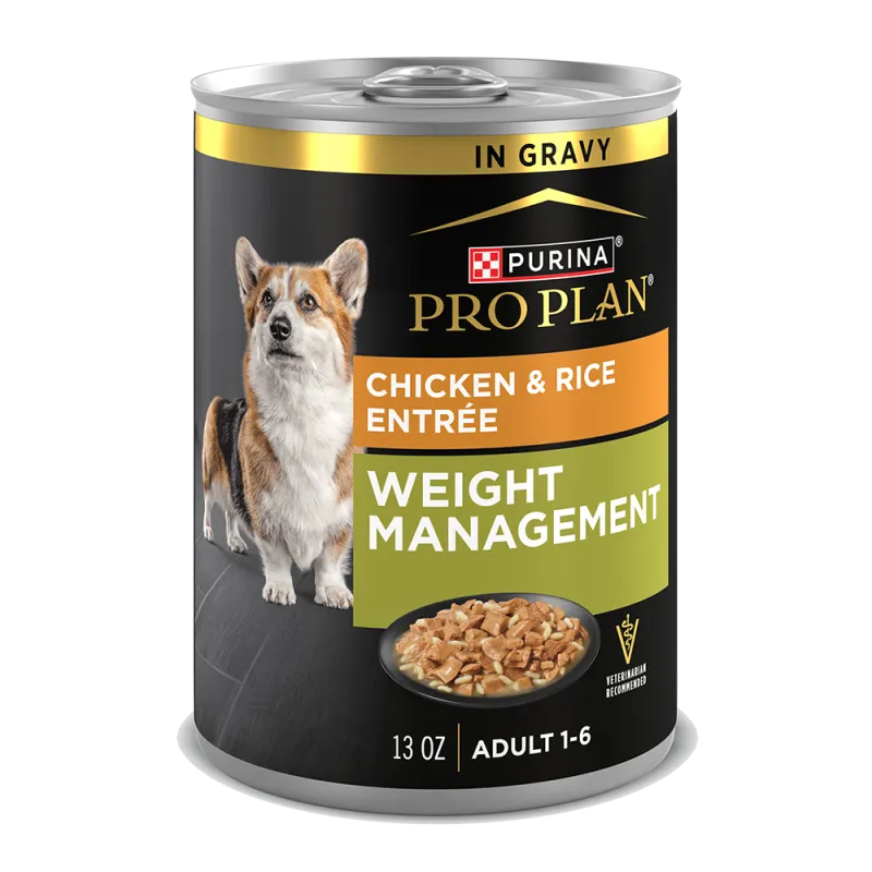 Pro Plan Adult Weight Management Chicken & Rice Entrée In Gravy Wet Dog Food