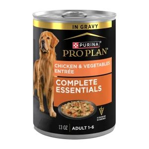Pro Plan Complete Essentials Adult Chicken & Vegetables Entrée Slices In Gravy Wet Dog Food