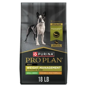 Purina Pro Plan Small Breed Weight Management Shredded Blend Chicken and Rice Formula