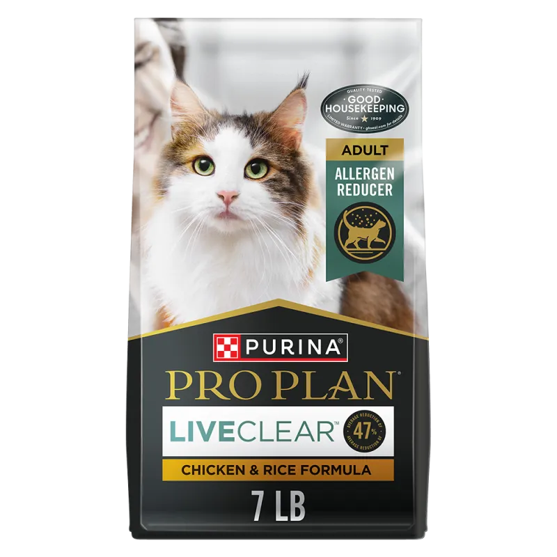 Pro Plan LiveClear Adult Chicken & Rice Formula Allergen Reducing Dry Cat Food