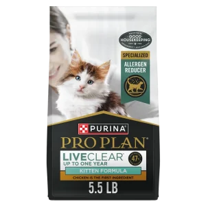 Pro Plan LiveClear Kitten Chicken & Rice Formula Allergen Reducing Dry Cat Food