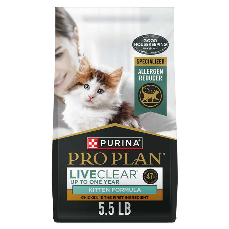 Pro Plan LiveClear Kitten Chicken & Rice Formula Allergen Reducing Dry Cat Food