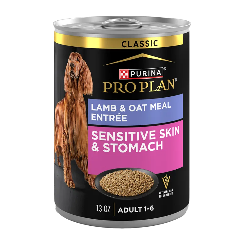 Pro Plan Sensitive Skin & Stomach Lamb & Oat Meal Entrée Classic Wet Dog Food
