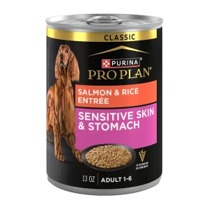Pro Plan Sensitive Skin & Stomach Salmon & Rice Entrée Classic Wet Dog Food