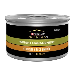 Purina Pro Plan Adult Weight Management Chicken & Rice Entrée in Gravy Wet Cat Food