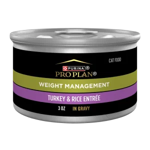 Purina Pro Plan Adult Weight Management Turkey & Rice Entrée in Gravy Wet Cat Food