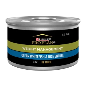 Purina Pro Plan Adult Weight Management Ocean Whitefish & Rice Entrée in Sauce Wet Cat Food
