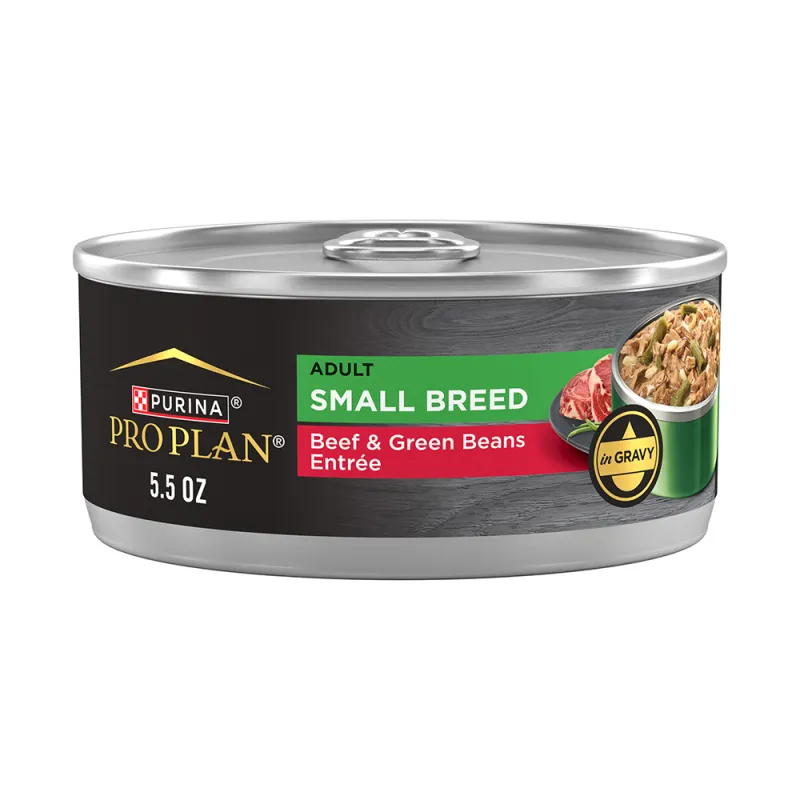 Pro Plan Adult Small Breed Beef & Green Beans Entrée in Gravy Wet Dog Food