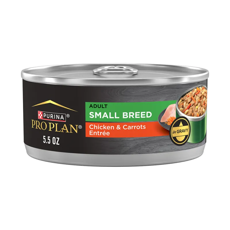 Pro Plan Adult Small Breed Chicken & Carrots Entrée in Gravy Wet Dog Food