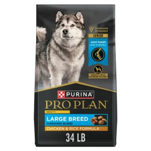 Pro Plan Adult 7+ Shredded Blend Chicken & Rice Formula Large Breed Senior Dry Dog Food