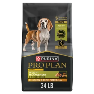 Pro Plan Adult 7+ Shredded Blend Weight Management Chicken & Rice Formula Senior Dry Dog Food