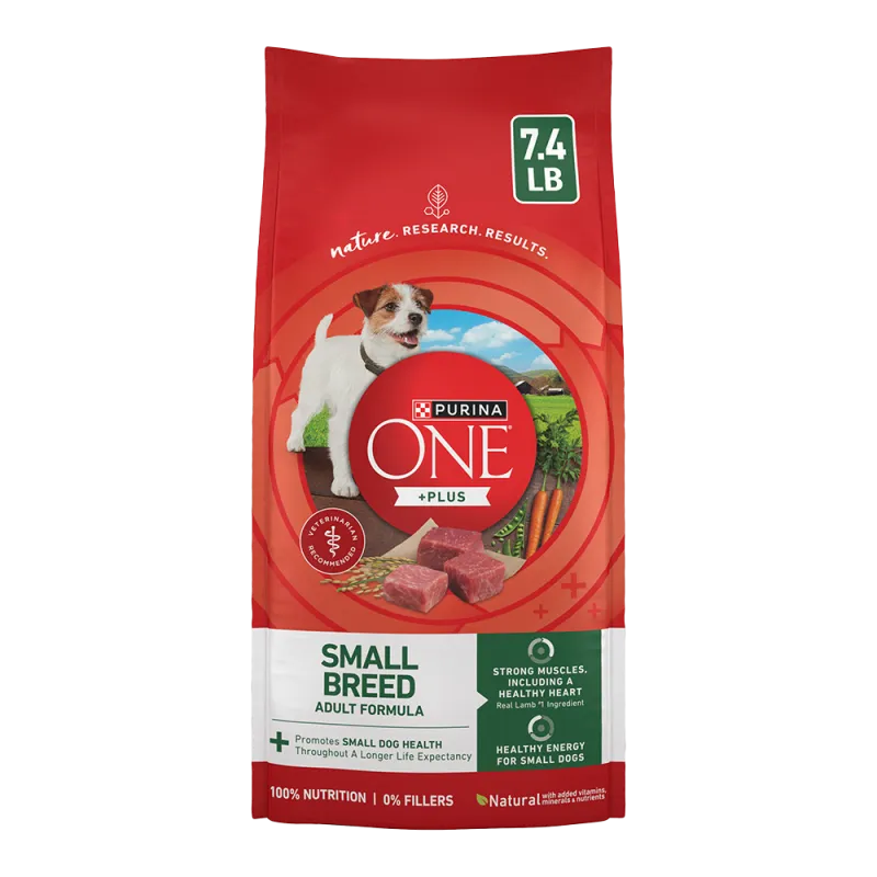Purina ONE +Plus Small Breed Adult Dry Dog Food with Real Lamb