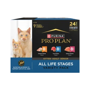 Purina Pro Plan All Life Stages Classic Entrée Variety Pack Wet Cat Food