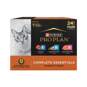 Purina Pro Plan Complete Essentials Seafood Favorites Variety Pack Wet Cat Food
