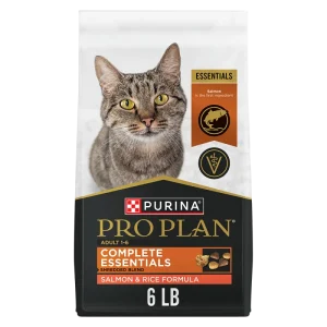 Pro Plan Adult Complete Essentials Shredded Blend Salmon & Rice Formula Dry Cat Food