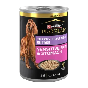 Purina Pro Plan Sensitive Skin & Stomach Turkey & Oat Meal Entrée in Gravy Wet Dog Food